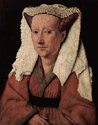 Jan Van Eyck Portrait of Margarete van Eyck oil painting
